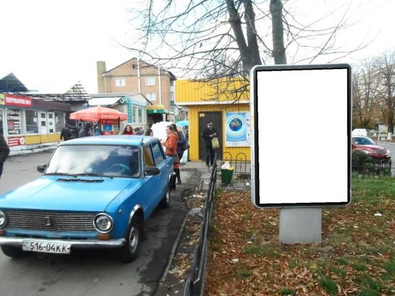 Фото рекламной плоскости по адресу г.Фастов, ул.Соборная, 43, Вечерний рынок