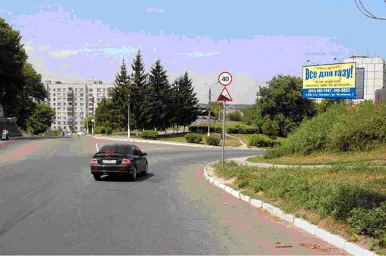 Фото рекламной плоскости по адресу перекресток ул. Соборной и ул.Героев Танкистов, основной перекресток в городе