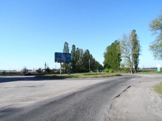 Фото рекламной плоскости по адресу перекресток ул. Якубовского и Окружной дороги,  (клумба)выезд на Окружную, на Киев