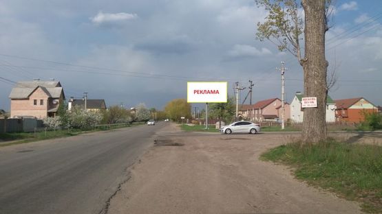Фото рекламной плоскости по адресу с. Білогородка перех. вул. Київська та Ярославська