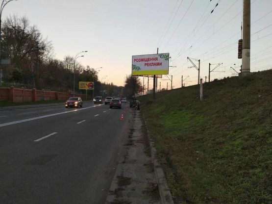 Фото рекламної площини за адресою вул. М. Грінченка, за перехрестям з  вул.Кіровоградською в бік центру