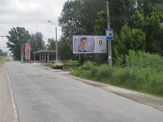 Фото рекламной плоскости по адресу ул. Криворожская, АЗС "Лукойл"