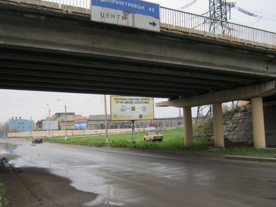 Фото рекламной плоскости по адресу ул. Днепропетровская/пр. Юбилейный/ул. Дорожная