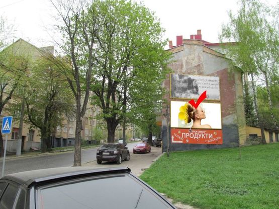Фото рекламной плоскости по адресу вул.Зелена 78-вул.Водогінна-вул.О.Басараб, нижній