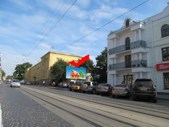 Фото рекламной плоскости по адресу вул.Личаківська 72, з центру