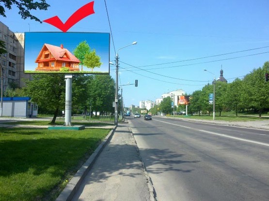 Фото рекламной плоскости по адресу вул.Пасічна 98-вул.Дж.Вашингтона