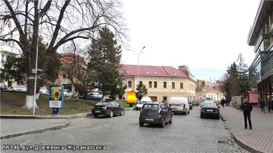 Фото рекламной плоскости по адресу вул.Довженка-пл.Жупанатська (навпроти торг.комплексу), напр.-пл.Корятовича