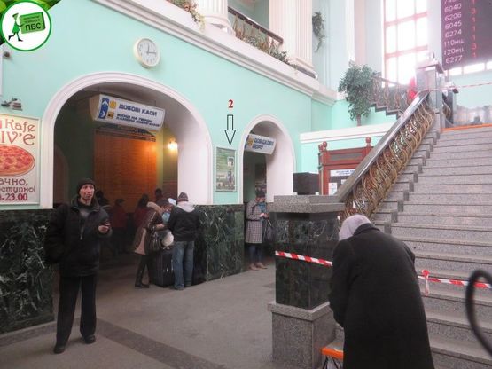 Фото рекламной плоскости по адресу ЖД (біля довідкового бюро)
