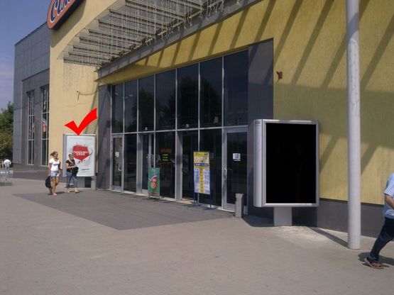 Фото рекламної площини за адресою вул.Шевченка 358, ТЦ ВАМ, м.№1 правий