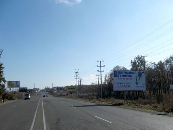 Фото рекламної площини за адресою Одесса-Южный(Лески) 16+800 А (в стор. Ривьеры)