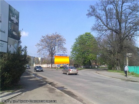 Фото рекламной плоскости по адресу вул.Шумна -Електрозаводська(перехрестя), АЗС, Готель Унгварський, напрям-вул.Другетів