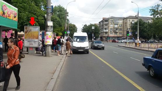 Фото рекламної площини за адресою Каменецкая ул., возле остановкаи "Филармония"