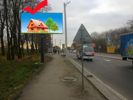 Фото рекламной плоскости по адресу вул.Городоцька 365, поворот до Метро, до Епіцентру, з центру