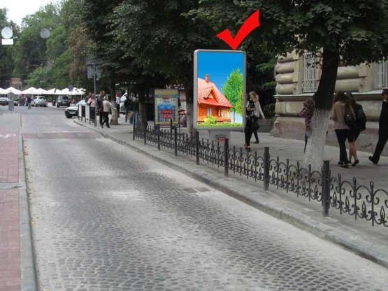 Фото рекламной плоскости по адресу вул.Січових Стрільців 16