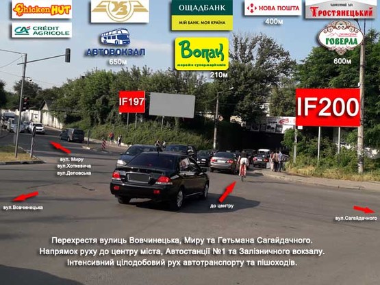 Фото рекламной плоскости по адресу Вовчинецька - Сагайдачного
