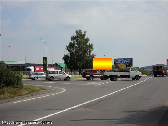 Фото рекламной плоскости по адресу вул.Гагаріна, трансп.кільце, АЗС ОККО, виїзд на  м.Мукачево, напрям.-с.Барвінок,с.Баранинці