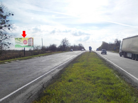 Фото рекламної площини за адресою Въезд из Староконстантинова