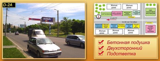 Фото рекламной плоскости по адресу вул. Соборна 1