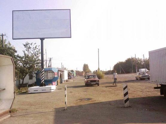 Фото рекламной плоскости по адресу Марьинское, ул. Первого мая, р-н рынка