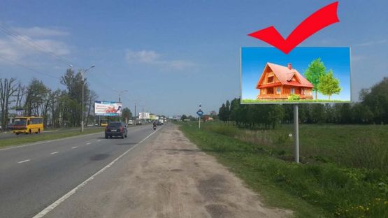 Фото рекламной плоскости по адресу вул.Стрийська,біля готелю Жокей, до центру