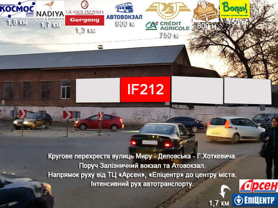 Фото рекламної площини за адресою Хоткевича - Миру