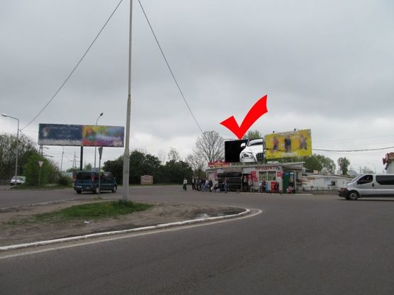 Фото рекламной плоскости по адресу вул.Б.Хмельницького-вул.Поліська, р-ок Галицьке перехрестя