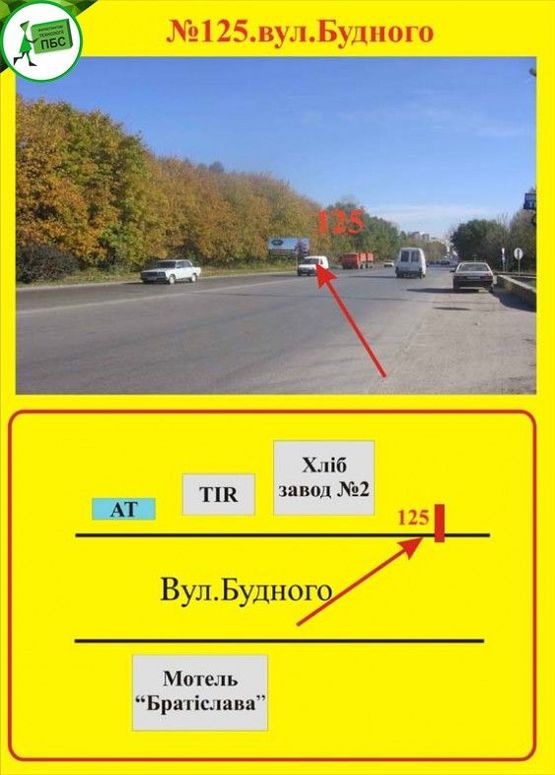 Фото рекламной плоскости по адресу Будного