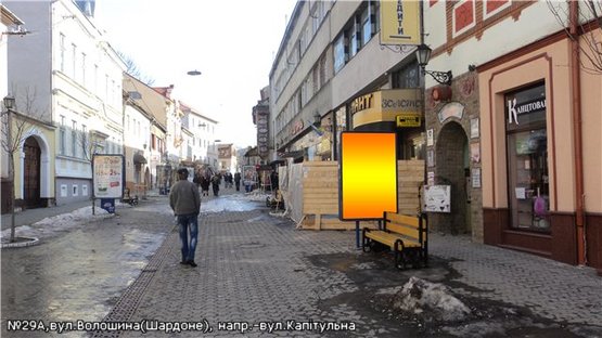 Фото рекламной плоскости по адресу вул.Волошина (Шардоне), напр.-Капітульна
