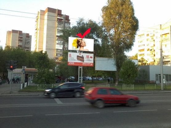 Фото рекламной плоскости по адресу вул.Виговського 100, навпроти ТЦ ВАМ