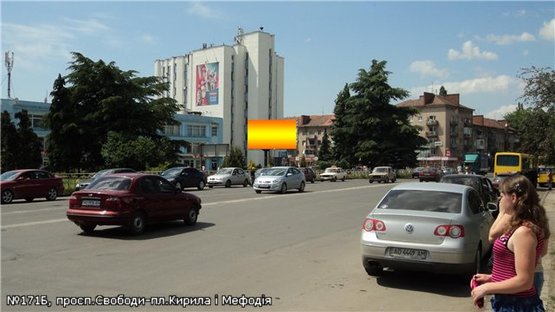 Фото рекламной плоскости по адресу просп.Свободи - пл.Кирила і Мефодія піш.перехід, напр.-вул.Капушанська