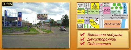 Фото рекламной плоскости по адресу вул. Верхнє Пермська