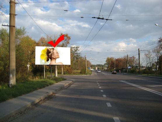 Фото рекламной плоскости по адресу вул.Зелена, поворот до туб лікарні, виїзд з міста