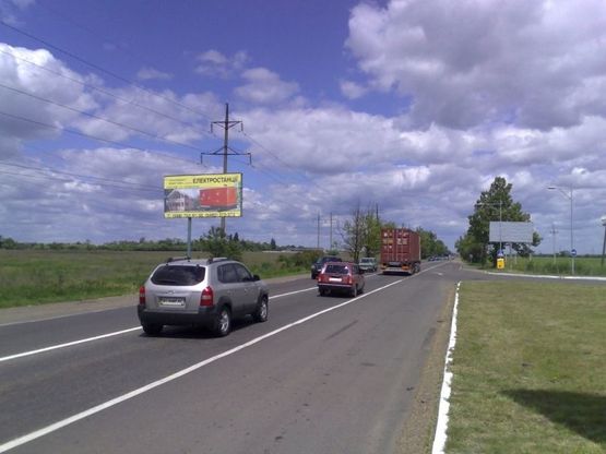 Фото рекламної площини за адресою Объезд. дорога, перед Клеверным мостом 18+200 Б (в стор. Усатово)