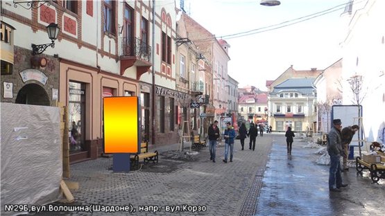 Фото рекламной плоскости по адресу вул.Волошина (Шардоне), напр.-Корзо