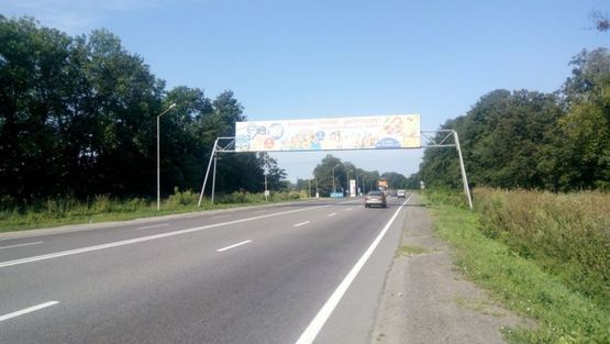 Фото рекламной плоскости по адресу Київська траса (В”їзд у місто) АЗС ШЕЛ