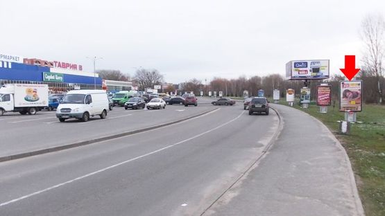 Фото рекламной плоскости по адресу Заречанская ул., 11, возле супермаркета "Епицентр", "Таврия", №3