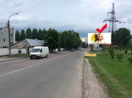 Фото рекламной плоскости по адресу вул.Дж.Вашингтона,7 до вул.Зеленої