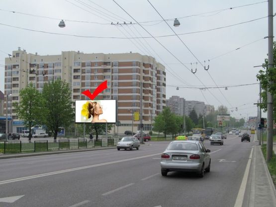 Фото рекламной плоскости по адресу вул.Кульпарківська 99-вул.Перфецького, з центру