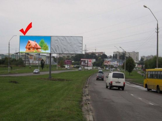 Фото рекламной плоскости по адресу вул.Хуторівка-вул.Хоткевича, лівий, до вул.Стрийської