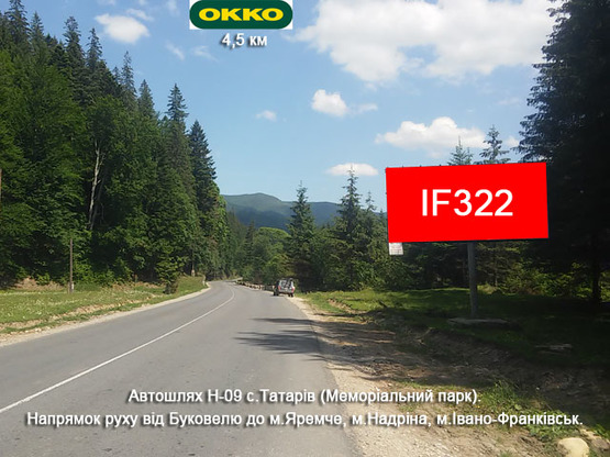 Фото рекламної площини за адресою Буковель