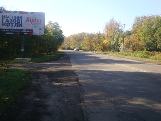 Фото рекламной плоскости по адресу вул. Кременчуцька, 21