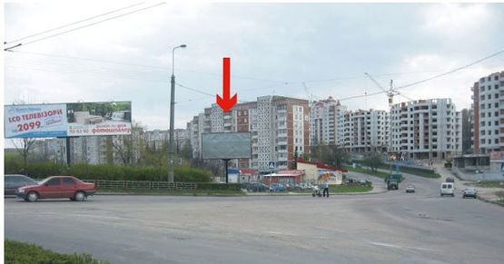 Фото рекламної площини за адресою вул. Коновальця біля кільця