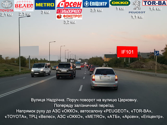 Фото рекламної площини за адресою Надрічна