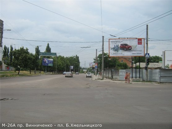 Фото рекламной плоскости по адресу ул. Декабристов-пр. Винниченко