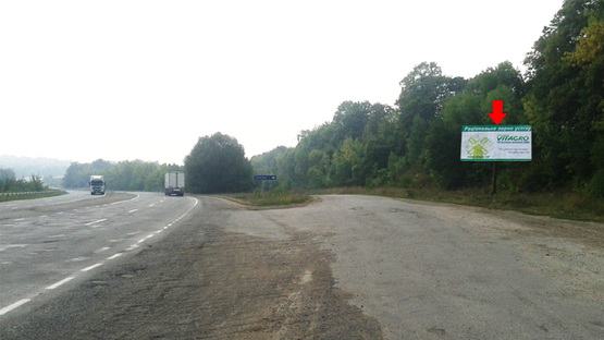 Фото рекламної площини за адресою Въезд из Ровно, Житомира