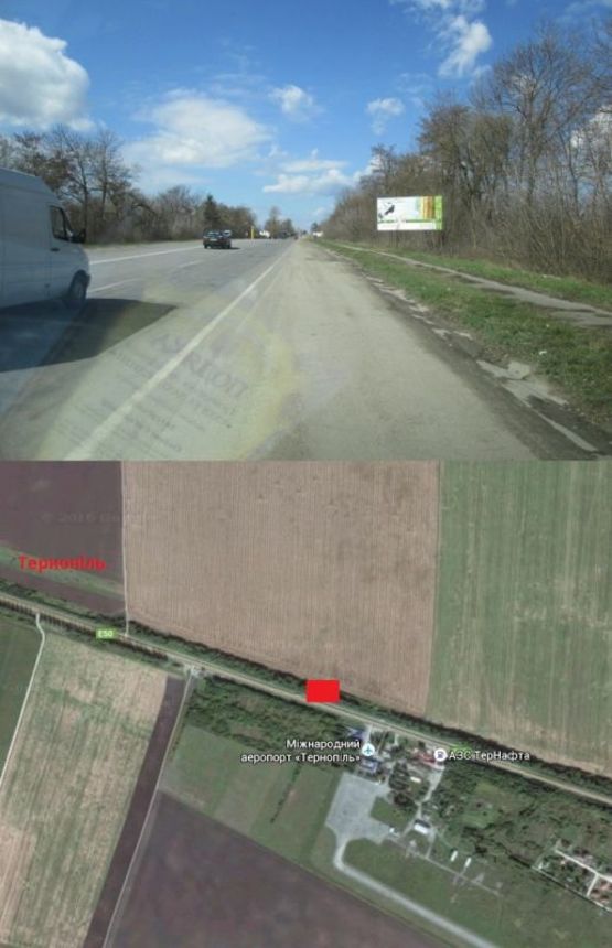 Фото рекламної площини за адресою Хмельницька траса А (в місто)