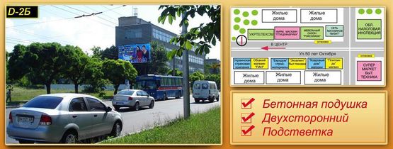 Фото рекламной плоскости по адресу вул. Соборна 1