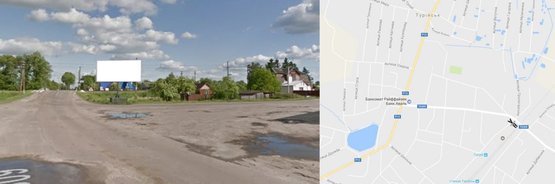 Фото рекламної площини за адресою перехрестя вул.Луцька - вул.Привокзальна (переїзд)