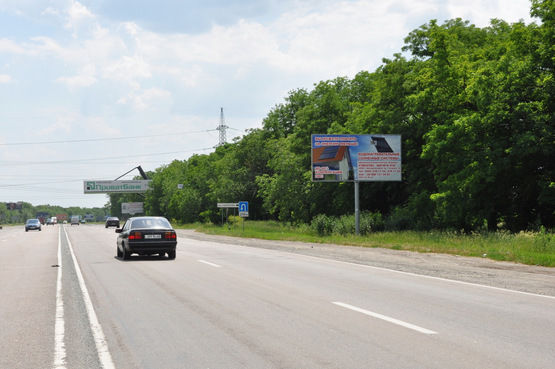 Фото рекламной плоскости по адресу Запорізьке шосе, селище Дослідне