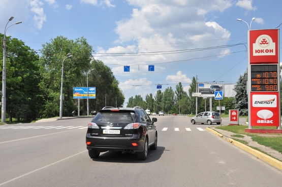 Фото рекламной плоскости по адресу Запорізьке шосе (поворот до аеропорту)